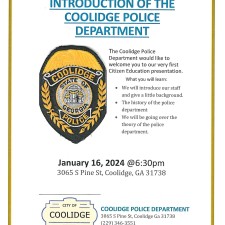 Coolidge Police Department Citizen Education